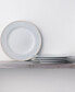 Linen Road Set of 4 Dinner Plates, Service For 4 Серый, Plate - фото #2