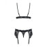 Lace Underwear Set Obsessive 810-SEG-1 Black L/XL