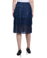 ფოტო #2 პროდუქტის Petite Tiered Mesh Plisse Skirt