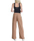 Women's Brushed Rib-Knit Straight-Leg Pants