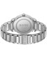 ფოტო #3 პროდუქტის Men's Dean Quartz Basic Calendar Silver-Tone Stainless Steel Watch 41mm