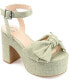 ფოტო #1 პროდუქტის Women's Zenni Platform Bow Sandals