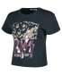 ფოტო #2 პროდუქტის Women's Charcoal KISS Destroyer Tour '76 Graphic Shrunken T-shirt