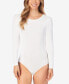 Фото #3 товара Softwear with Stretch Long Sleeve Bodysuit, Created for Macy's