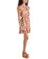 Фото #3 товара Women's Alle Printed Flutter-Sleeve Elastic-Waist Dress