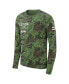 ფოტო #3 პროდუქტის Men's Camo Villanova Wildcats Military-Inspired Long Sleeve T-shirt