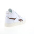 Фото #8 товара Reebok Court Advance Bold High Womens White Lifestyle Sneakers Shoes