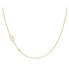 Фото #4 товара Zoe Lev 14K Gold Asymmetrical Initial and Bezel Necklace