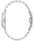 ფოტო #2 პროდუქტის Women's Classic Diamond (1/10 ct. t.w.) Stainless Steel Bracelet Watch 30mm, A Macy's Exclusive