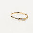 Charming gold-plated silver ring MIDNIGHT BLUE AN01-193