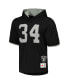 ფოტო #3 პროდუქტის Men's Bo Jackson Black Los Angeles Raiders Gridiron Classics Retired Player Name and Number Mesh Hoodie T-shirt