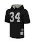 Фото #3 товара Men's Bo Jackson Black Los Angeles Raiders Gridiron Classics Retired Player Name and Number Mesh Hoodie T-shirt