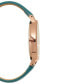 Фото #1 товара Women's Teal Green Strap Watch 39mm Set, Created for Macy's