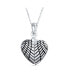 Engraved Saying MY ANGEL Feather Wing Heart Shape Locket Necklace Pendant For Daughter For Women .925 Sterling Silver