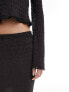 Фото #5 товара Vero Moda Tall textured jersey maxi skirt co-ord in asphalt grey