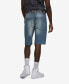 Фото #2 товара Men's Feeling Fresh Denim Shorts with Adjustable Belt, 2 Piece Set