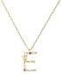 Фото #1 товара Girls Crew flutterfly Stone Initial Necklace