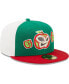 Фото #4 товара Men's Green, Red Manzanas Luchadoras de Fort Wayne Copa De La Diversion 59FIFTY Fitted Hat