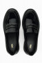 Flat patent-finish loafers