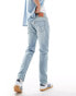 Levi's 502 tapered fit performance cool denim jeans in light blue Синий, W31 L32 - фото #2