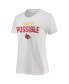 ფოტო #3 პროდუქტის Women's White Louisville Cardinals More Is Possible T-shirt