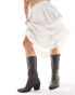 Фото #4 товара Glamorous Wide Fit western knee boots in grey