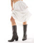 Фото #2 товара Glamorous Wide Fit western knee boots in grey