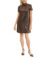 Women's Jersey Tie-Neck Sheath Dress