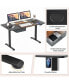 Фото #6 товара Electric Standing Desk 55'' x 28'' Height Adjustable Sit Stand with USB Charging Port