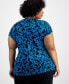 ფოტო #4 პროდუქტის Plus Size Gathered-Waist Top, Created for Macy's