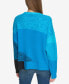 ფოტო #2 პროდუქტის Women's Mixed-Knit Drop-Sleeve Sweater