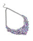 ფოტო #1 პროდუქტის Women's White Cluster Foliage Statement Necklace