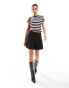 River Island baby tee in black and white stripe