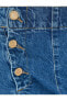 İspanyol Paça Kot Pantolon Önden Çift Düğme Detaylı Cepli - Flare Jeans