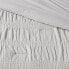 Фото #3 товара King Seersucker Comforter & Sham Set Light Gray - Threshold
