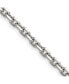 Фото #3 товара Stainless Steel Polished 5.3mm Cable Chain Necklace