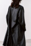 Zw collection long leather coat