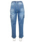 Фото #2 товара Crave Fame Juniors' High-Rise Heavy Stitch Cargo Jeans