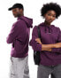 COLLUSION Unisex logo hoodie in plum purple