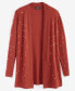 Women's Embellished Long-Sleeve 100% Cashmere Duster, Created for Macy's