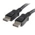 Фото #1 товара StarTech.com 1m (3ft) DisplayPort 1.2 Cable - 4K x 2K Ultra HD VESA Certified DisplayPort Cable - DP to DP Cable for Monitor - DP Video/Display Cord - Latching DP Connectors - 1 m - DisplayPort - DisplayPort - Male - Male - 3840 x 2400 pixels