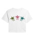 ფოტო #4 პროდუქტის Hybrid Apparel Trendy Juniors Turtles Cropped Tee