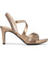 Фото #2 товара Women's Mia Glitz Asymmetrical Strappy Dress Sandals