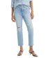 Фото #1 товара Women's Wedgie Straight-Leg High Rise Cropped Jeans