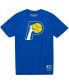 ფოტო #3 პროდუქტის Men's and Women's Royal Indiana Pacers Hardwood Classics MVP Throwback Logo T-shirt