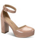 ფოტო #1 პროდუქტის Women's Birdey Ankle-Strap Block-Heel Platform Sandals, Created for Macy's