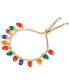 ფოტო #3 პროდუქტის Gold-Tone Multicolor Lightbulb Slider Bracelet, Created for Macy's