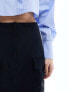 Closet London A-line mini skirt with pockets in black