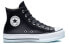 Кеды Converse All Star Chuck Taylor Platform из чистой кожи с платформой, высокие, женские, черные 36.5 - фото #3