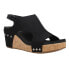 Фото #2 товара Corkys Carley Studded Wedge Womens Black Casual Sandals 30-5316-BLCV-R